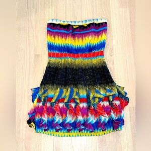 Cynthia Vincent silk mini dress